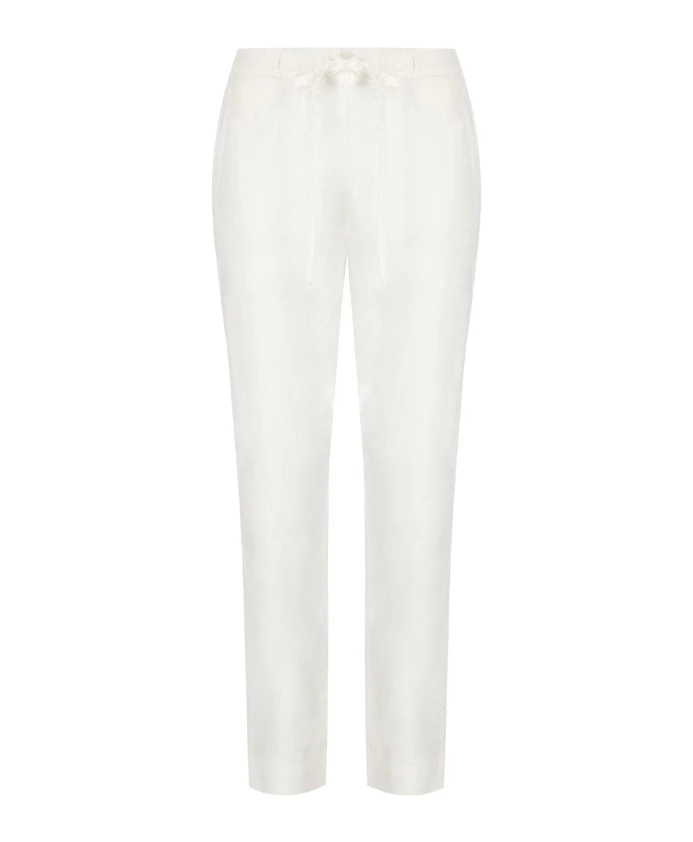 Белые хлопчатобумажные брюки прямого кроя Max Mara, белый
Белые хлопчатобумажные брюки прямого кроя Max Mara, белый