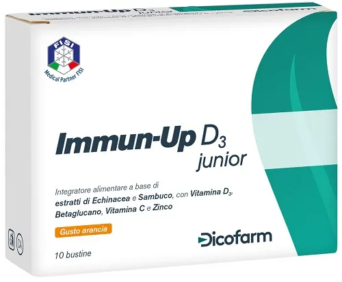 Immun-Up D3 Junior 10 пакетиков витаминная добавка для детей Dicofarm
Immun-Up D3 Junior 10 пакетиков витаминная добавка для детей Dicofarm