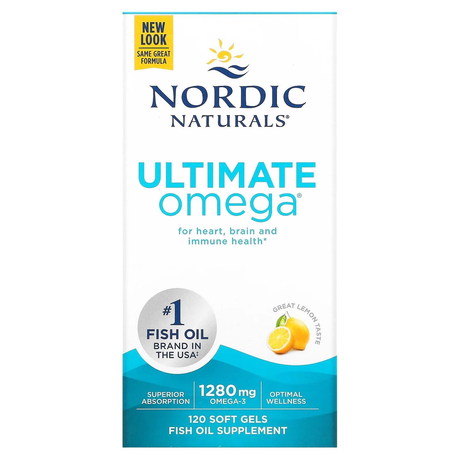 Nordic Naturals Ultimate Omega лимон 1,280 мг 120 желатиновых капсул
Nordic Naturals Ultimate Omega лимон 1,280 мг 120 желатиновых капсул