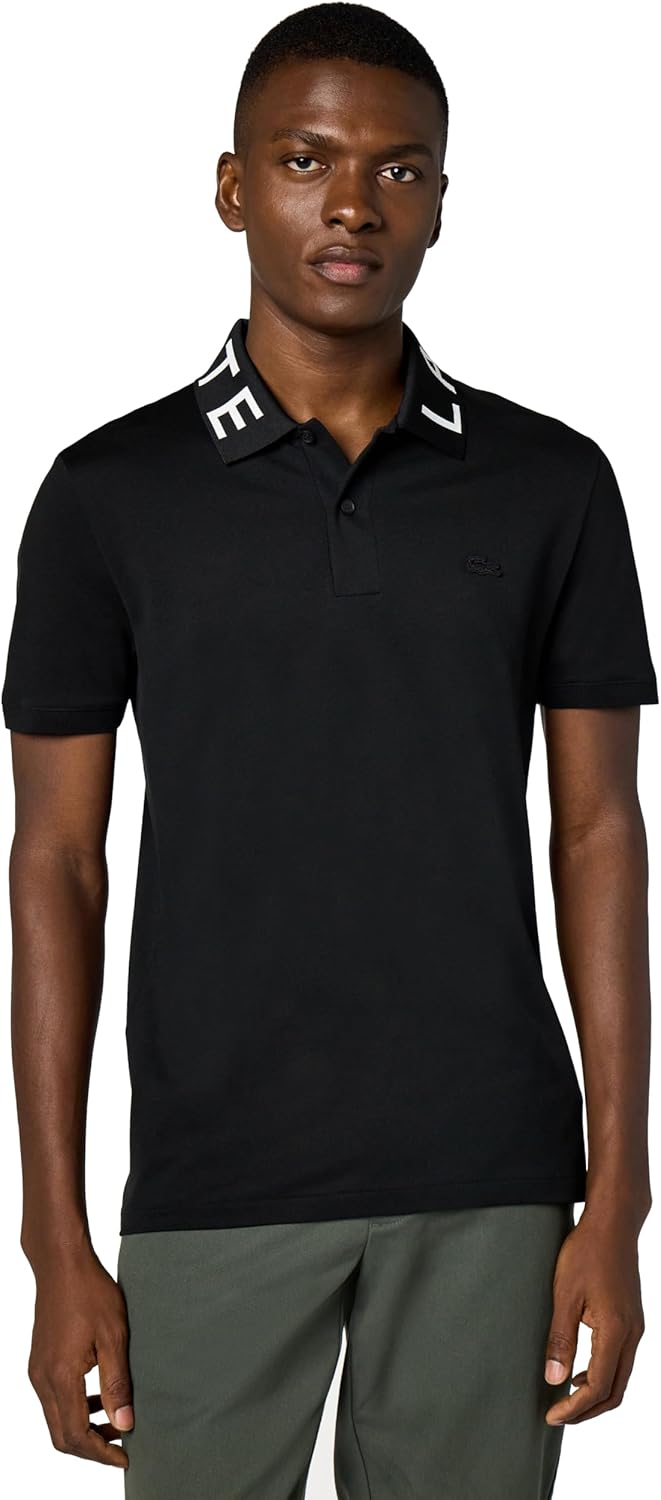 Lacoste мужская сезонная короткая рукав slim fit воротник с брендингом поло, Black
Lacoste мужская сезонная короткая рукав slim fit воротник с брендингом поло, Black