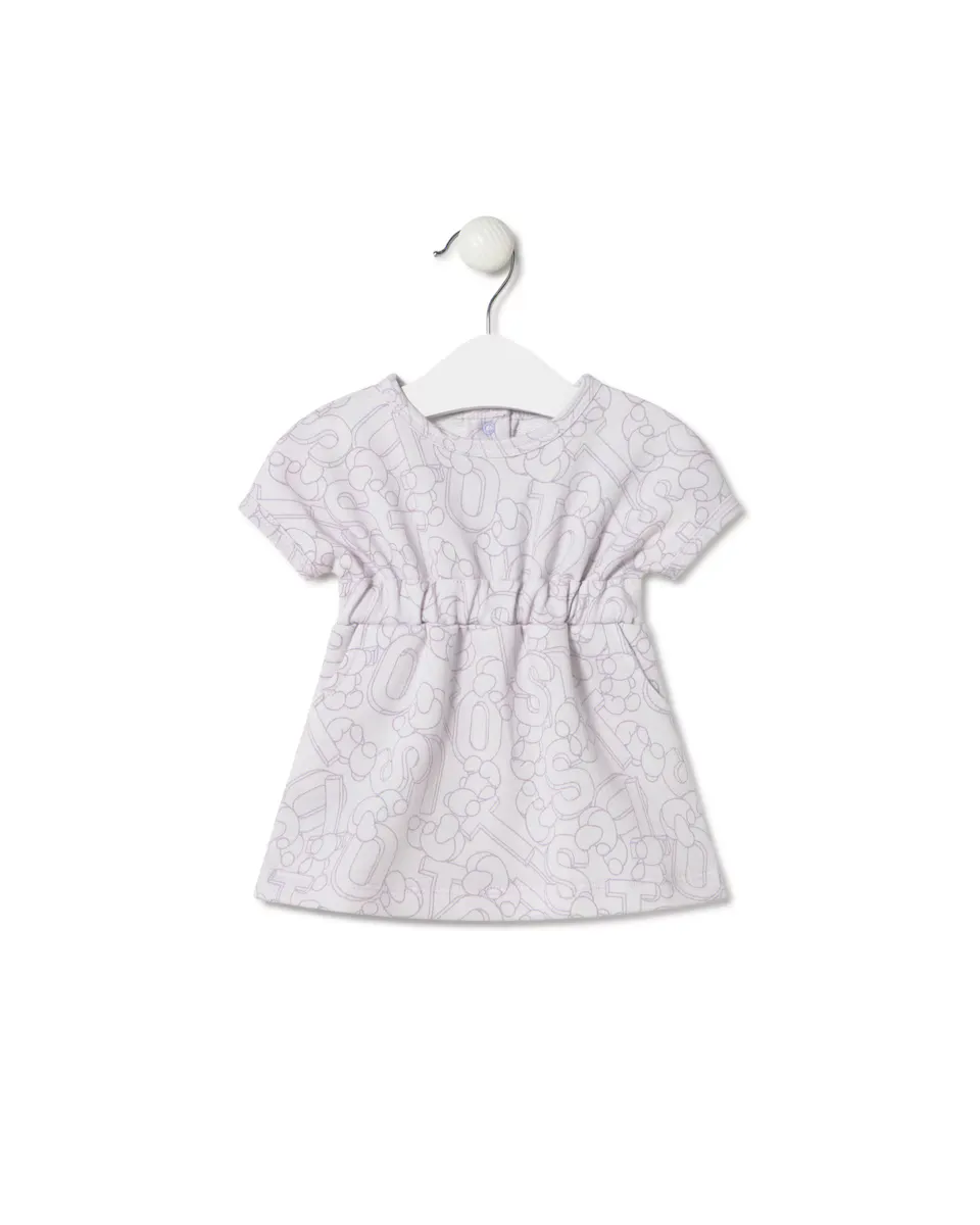 Хлопковое платье для девочки из махровой ткани с буквами и смелым медведем Tous, сиреневый
Хлопковое платье для девочки из махровой ткани с буквами и смелым медведем Tous, сиреневый