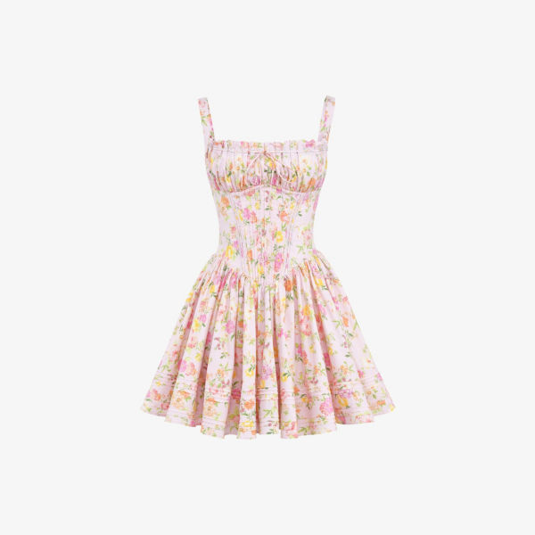 Платье мини House Of Cb Натассия из смесового хлопка с расклешенной юбкой, розовый
Платье мини House Of Cb Натассия из смесового хлопка с расклешенной юбкой, розовый