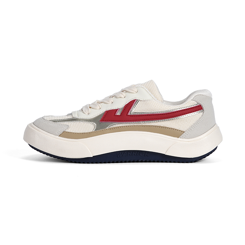 WARRIOR Антискользящие износостойкие низкие скейтерские кроссовки унисекс бежево-красные - бежево-серебристо-красные, цвет Beige Silver Red
WARRIOR Антискользящие износостойкие низкие скейтерские кроссовки унисекс бежево-красные - бежево-серебристо-красные, цвет Beige Silver Red