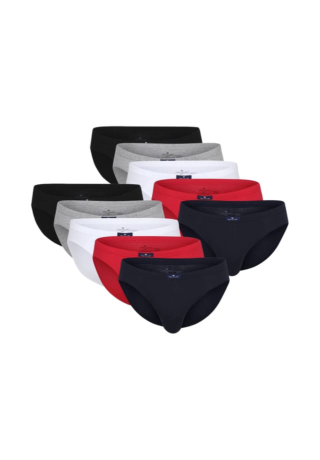 Упаковка из 10 трусов - мини-трусы базовые однотонные Tom Tailor, мультиколор
Упаковка из 10 трусов - мини-трусы базовые однотонные Tom Tailor, мультиколор