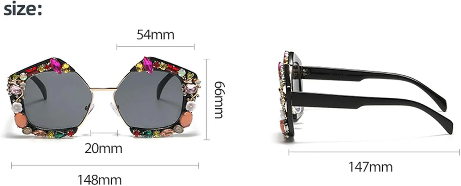 Женские солнцезащитные очки со стразами, модные, с крупными блестками, бриллиантовые, в полуметаллической оправе, нестандартной формы mincl, 2pcs-clear&pink
Женские солнцезащитные очки со стразами, модные, с крупными блестками, бриллиантовые, в полуметаллической оправе, нестандартной формы mincl, 2pcs-clear&pink