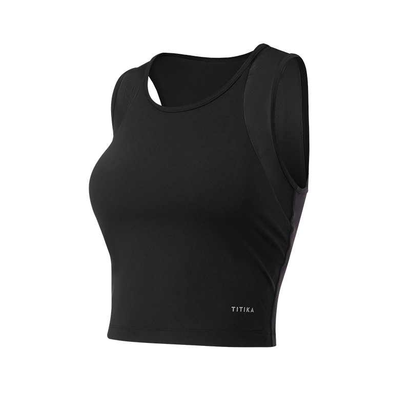 Футболка-майка женская черная TITIKAACTIVE
Футболка-майка женская черная TITIKAACTIVE