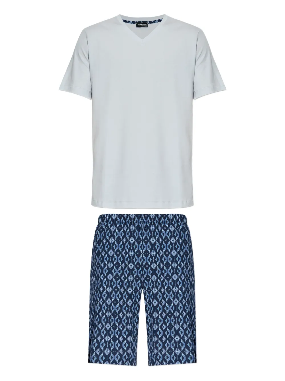 Пижама с геометрическим принтом Hanro, синий
Пижама с геометрическим принтом Hanro, синий