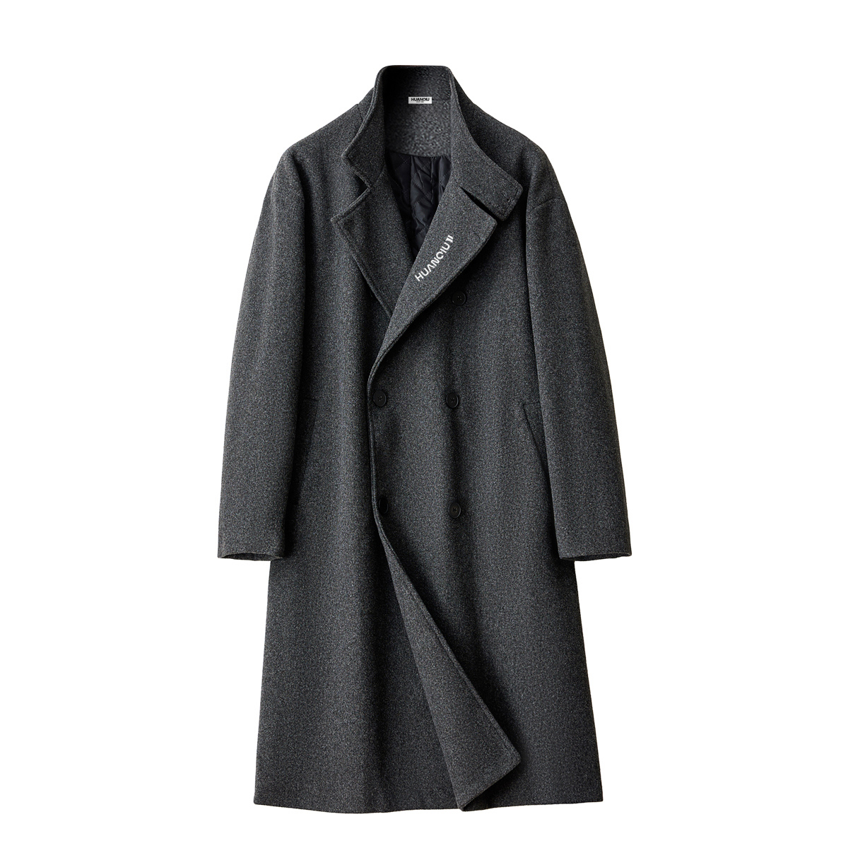 Пальто Unisex Lapel Moderate Straight Fit HUANQIU, серый
Пальто Unisex Lapel Moderate Straight Fit HUANQIU, серый