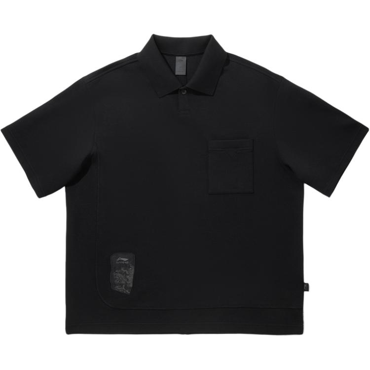 Свободная удобная короткая поло мужская LiNing, черный
Свободная удобная короткая поло мужская LiNing, черный