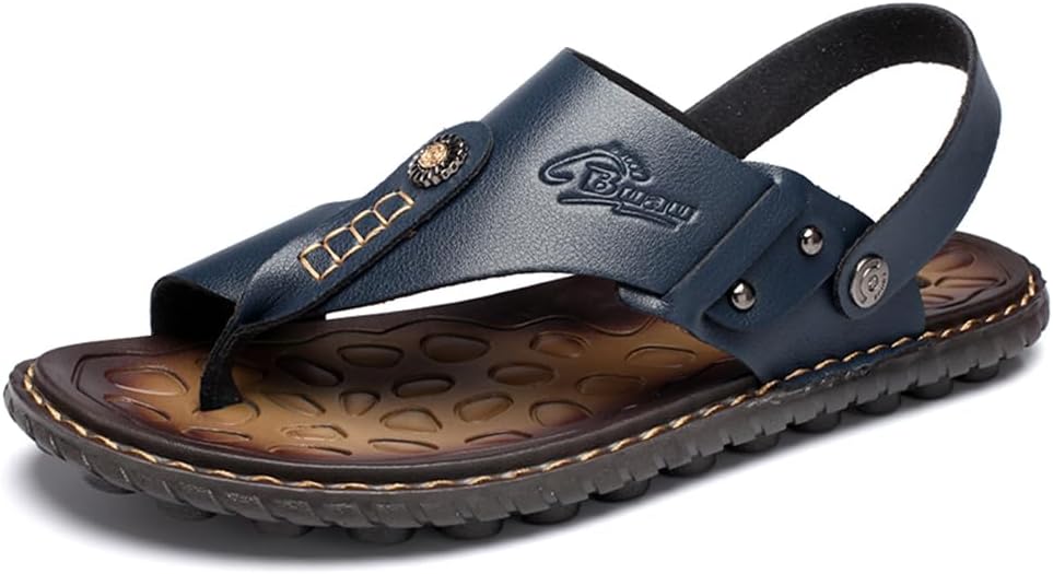 Мужские повседневные сандалии Asifn с регулируемыми ремешками, шлепанцы для лета, открытым носком, кожаные, удобные, на легкой подошве, синий
Мужские повседневные сандалии Asifn с регулируемыми ремешками, шлепанцы для лета, открытым носком, кожаные, удобные, на легкой подошве, синий