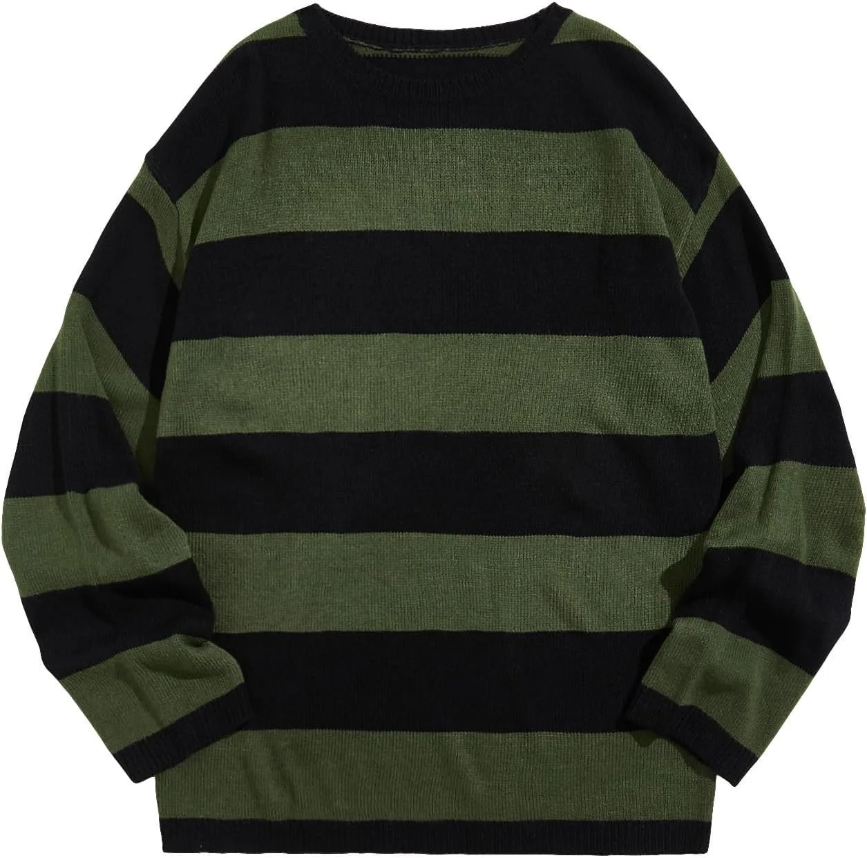 Мужской полосатый свитер Floerns с цветными блоками и круглым вырезом
Мужской полосатый свитер Floerns с цветными блоками и круглым вырезом