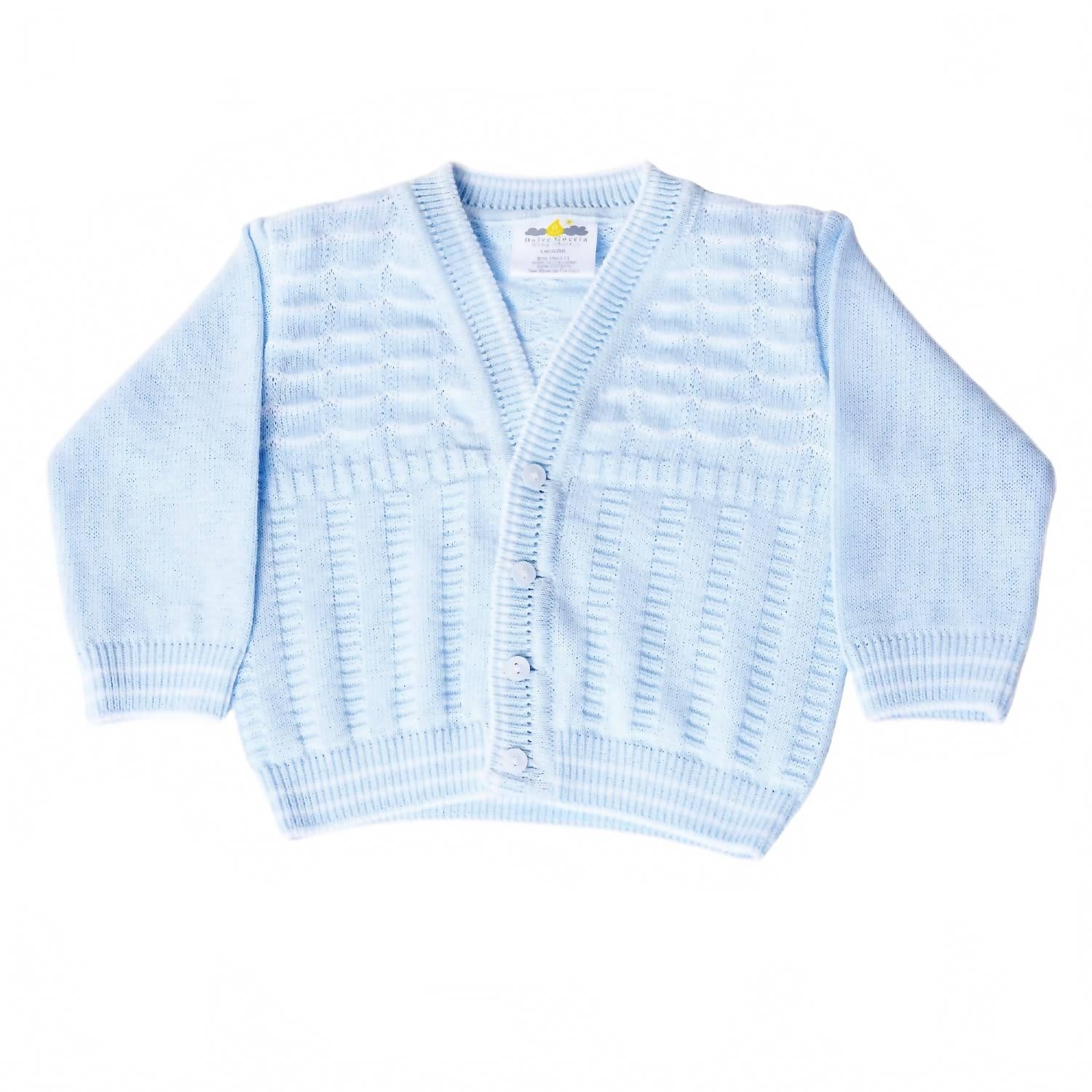 Детский вязаный кардиган Noah для мальчиков в сине-белом цвете Dolce Goccia
Детский вязаный кардиган Noah для мальчиков в сине-белом цвете Dolce Goccia