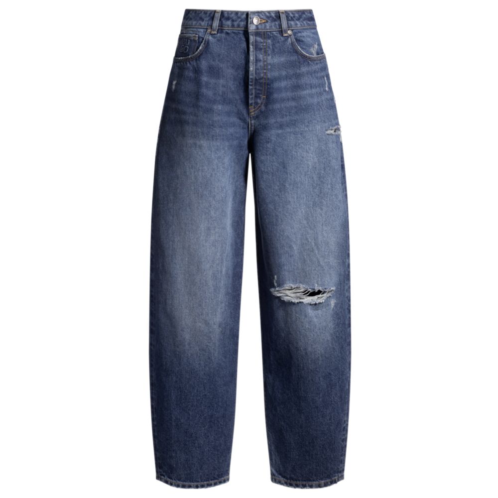 Зауженные джинсы с бочкообразными штанинами HUGO, синий
Зауженные джинсы с бочкообразными штанинами HUGO, синий