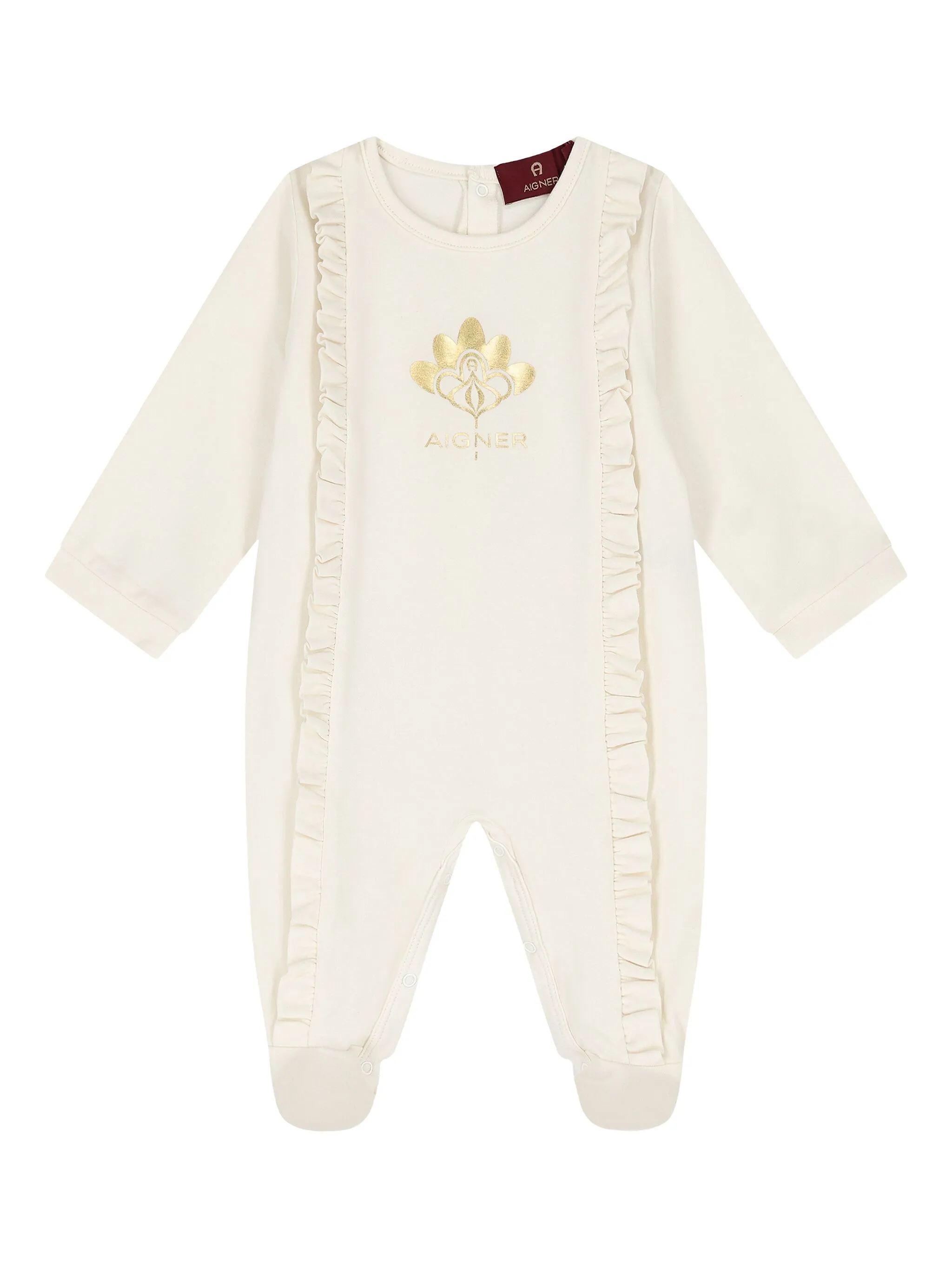Ромпер с оборками Aigner Kids, белый
Ромпер с оборками Aigner Kids, белый