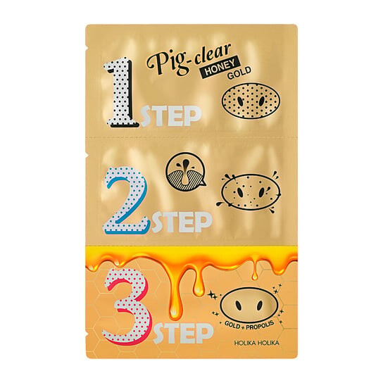 Набор патчей для очищения от черных точек, 3 шт. Holika Holika, Pig-Clear Honey Gold
Набор патчей для очищения от черных точек, 3 шт. Holika Holika, Pig-Clear Honey Gold