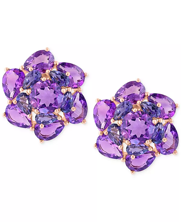 Серьги-Гвоздики Effy с аметистом (8-7/8 карата) и иолитом (1-5/8 карата) из 14-каратного розового золота Effy Collection, amethyst
Серьги-Гвоздики Effy с аметистом (8-7/8 карата) и иолитом (1-5/8 карата) из 14-каратного розового золота Effy Collection, amethyst
