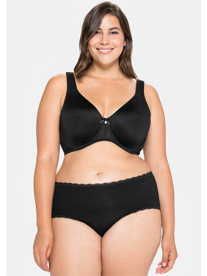 Бюстгальтер на косточках sheego, черный
Бюстгальтер на косточках sheego, черный