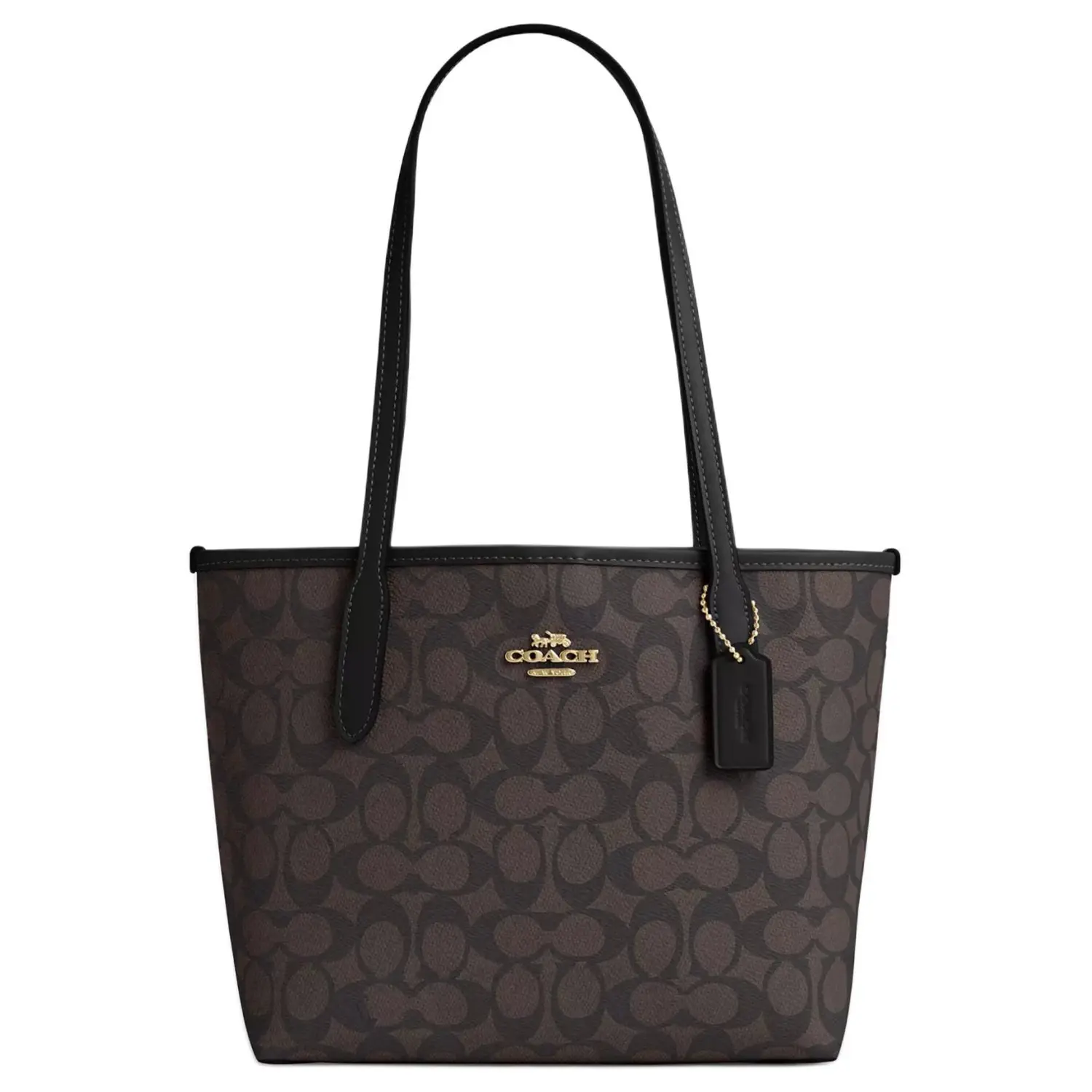 COACH Городская сумка тоут из прорезиненного хлопка с кожаными вставками
COACH Городская сумка тоут из прорезиненного хлопка с кожаными вставками