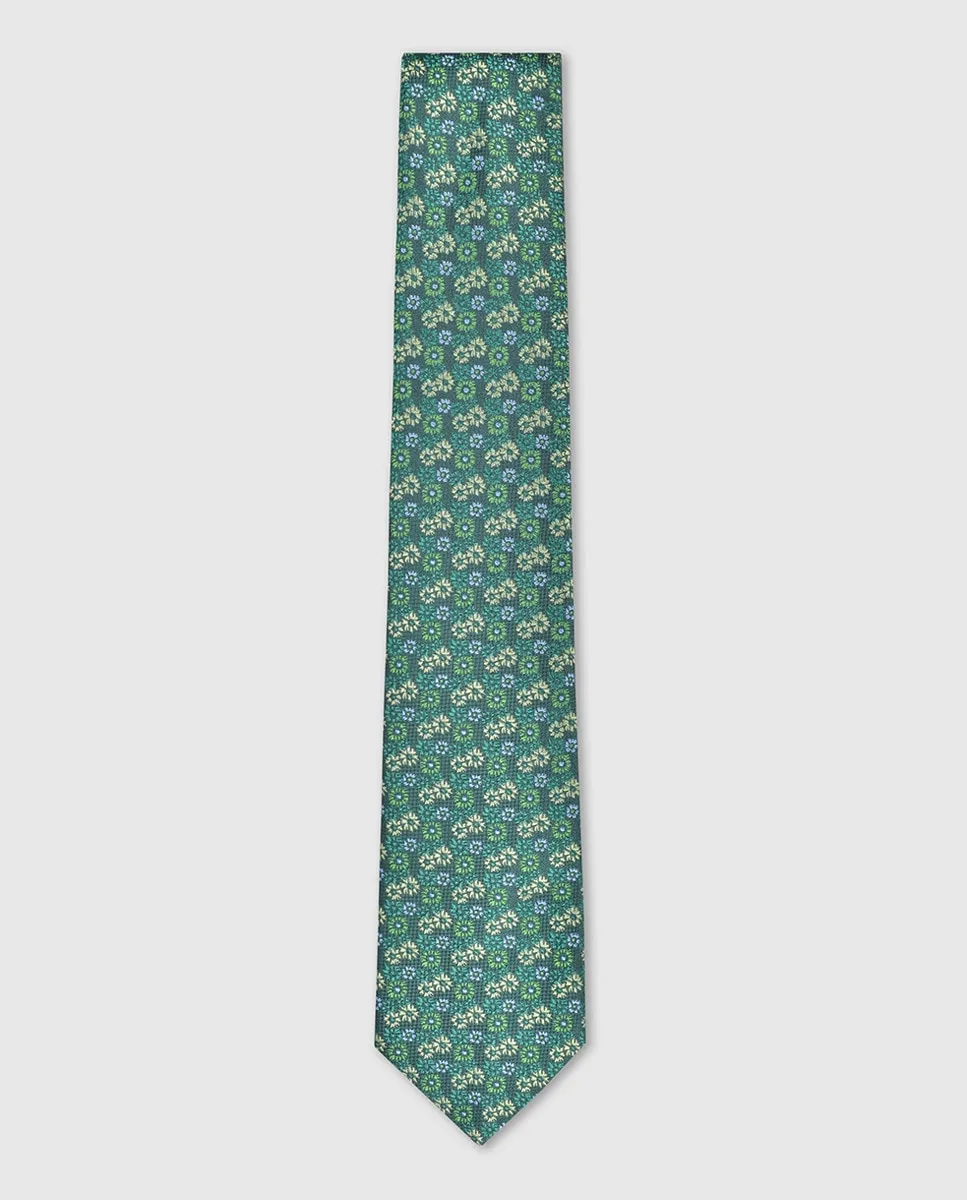 Галстук из высококачественного шелка для мужчин Olimpo, зеленый 
Галстук из высококачественного шелка для мужчин Olimpo, зеленый