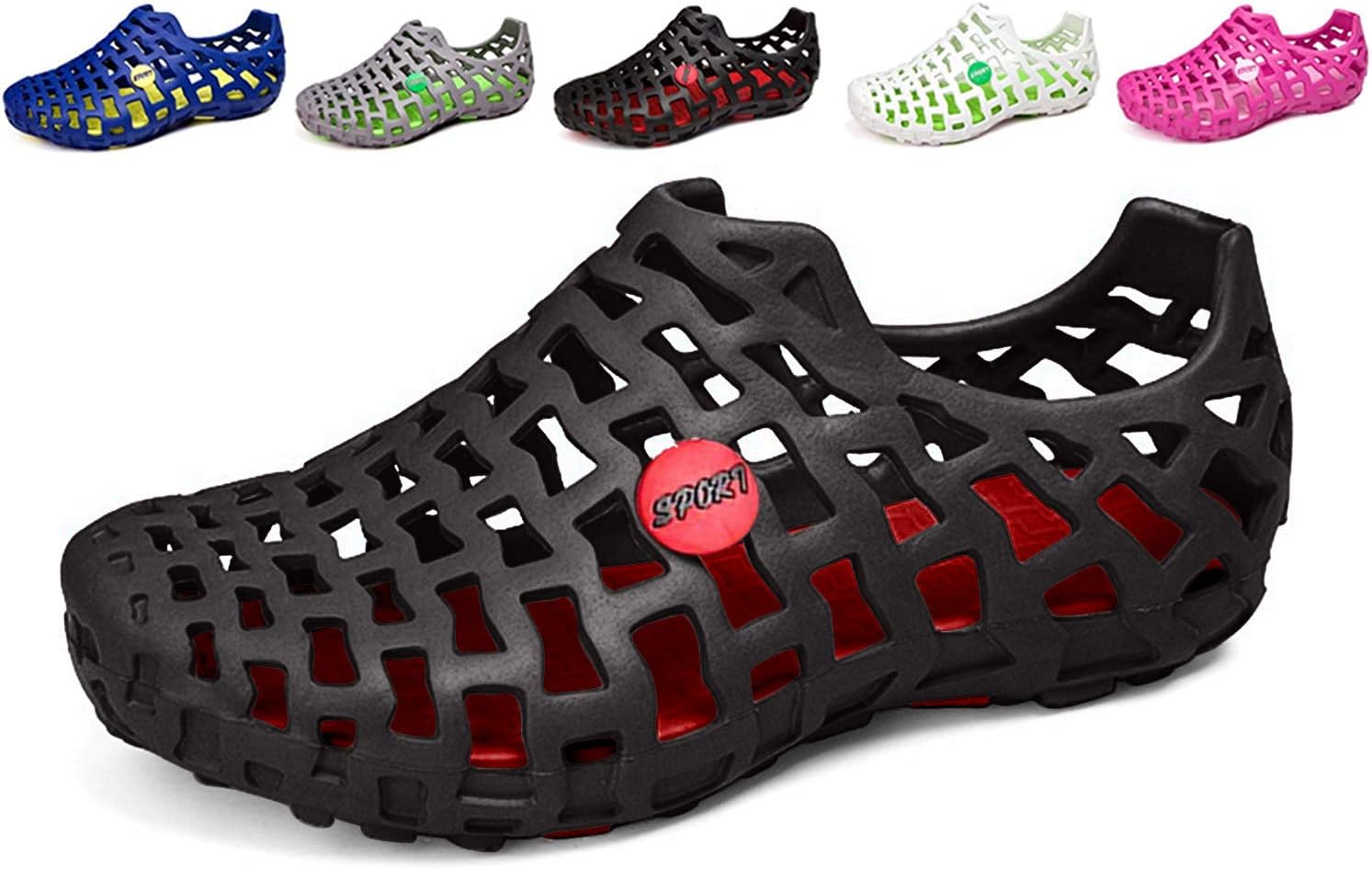 Водные туфли Asifn для женщин и мужчин, сандалии, пляжная обувь, повседневная пляжная обувь, сетчатая, для активного отдыха на улице, массажные, черный
Водные туфли Asifn для женщин и мужчин, сандалии, пляжная обувь, повседневная пляжная обувь, сетчатая, для активного отдыха на улице, массажные, черный