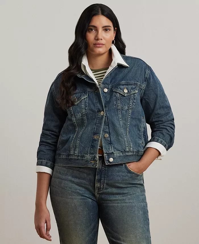Джинсовая куртка Trucker размера Plus Lauren Ralph Lauren, синий
Джинсовая куртка Trucker размера Plus Lauren Ralph Lauren, синий