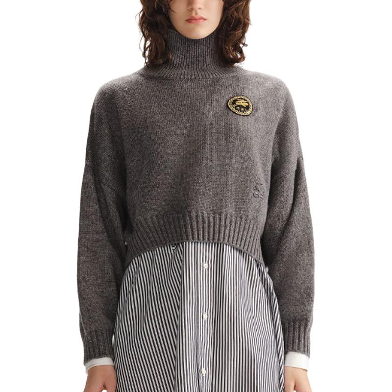 KARL LAGERFELD / Karl Lagerfeld Jeans KARL LAGERFELD Вязаный свитер для женщин, серый
KARL LAGERFELD / Karl Lagerfeld Jeans KARL LAGERFELD Вязаный свитер для женщин, серый