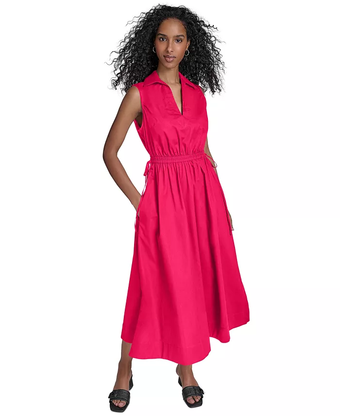 Женское хлопковое миди-платье без рукавов на завязках Calvin Klein, розовый
Женское хлопковое миди-платье без рукавов на завязках Calvin Klein, розовый