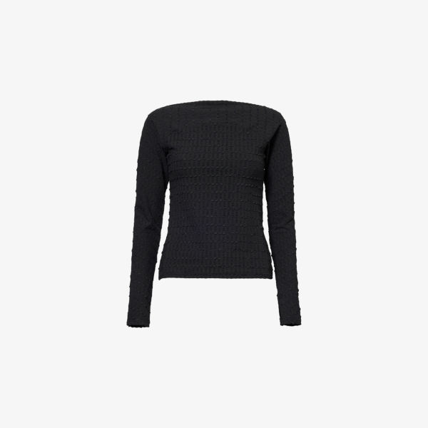 Свободная блуза Peachy Den Cindy из текстурированного стрейч-ткани, черный
Свободная блуза Peachy Den Cindy из текстурированного стрейч-ткани, черный