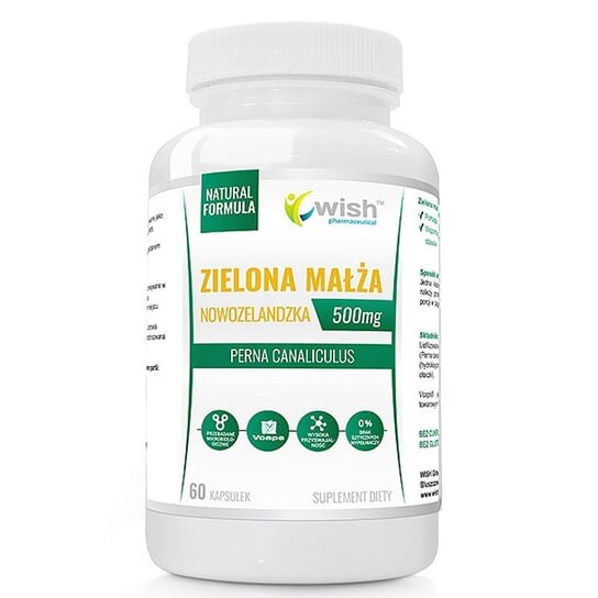 Wish, Зеленые мидии 500мг 60 капс
Wish, Зеленые мидии 500мг 60 капс