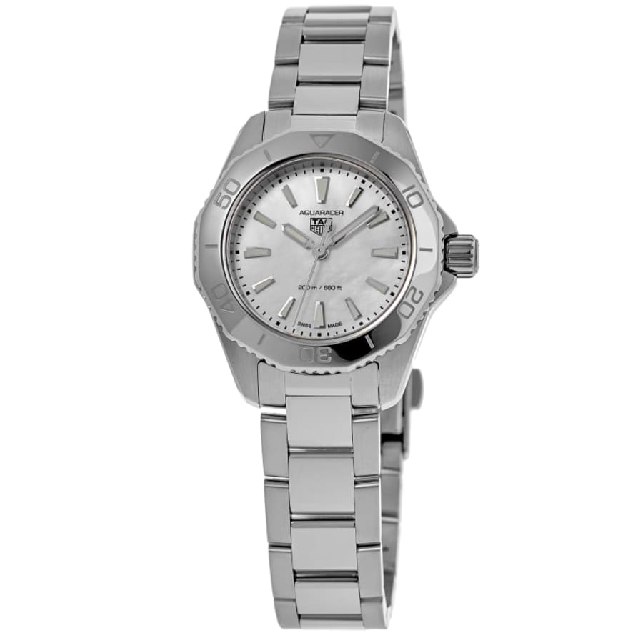 Tag Heuer Aquaracer Professional 200 кварцевые женские часы с перламутровым циферблатом из стали WBP1418.BA0622, цвет mother of pearl
Tag Heuer Aquaracer Professional 200 кварцевые женские часы с перламутровым циферблатом из стали WBP1418.BA0622, цвет mother of pearl