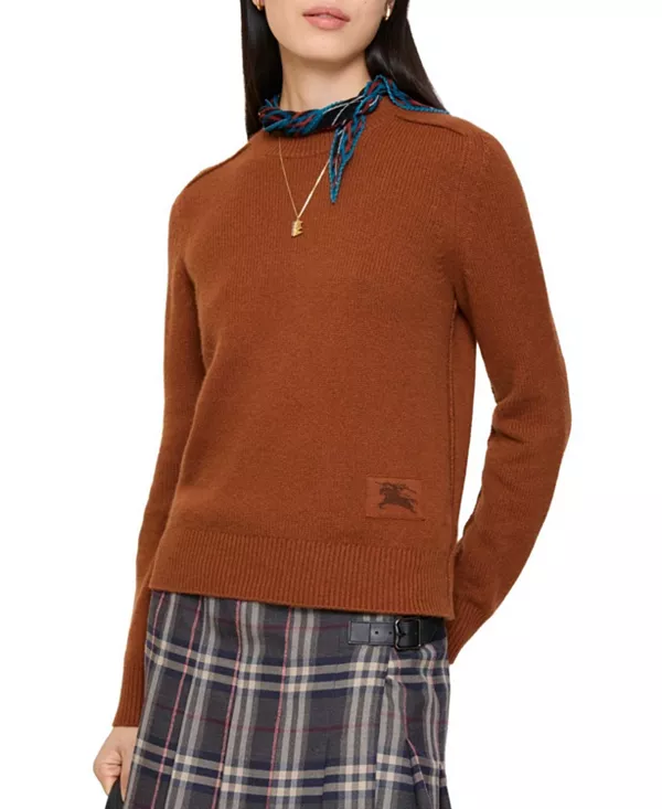 Кашемировый свитер Burberry, оранжевый
Кашемировый свитер Burberry, оранжевый