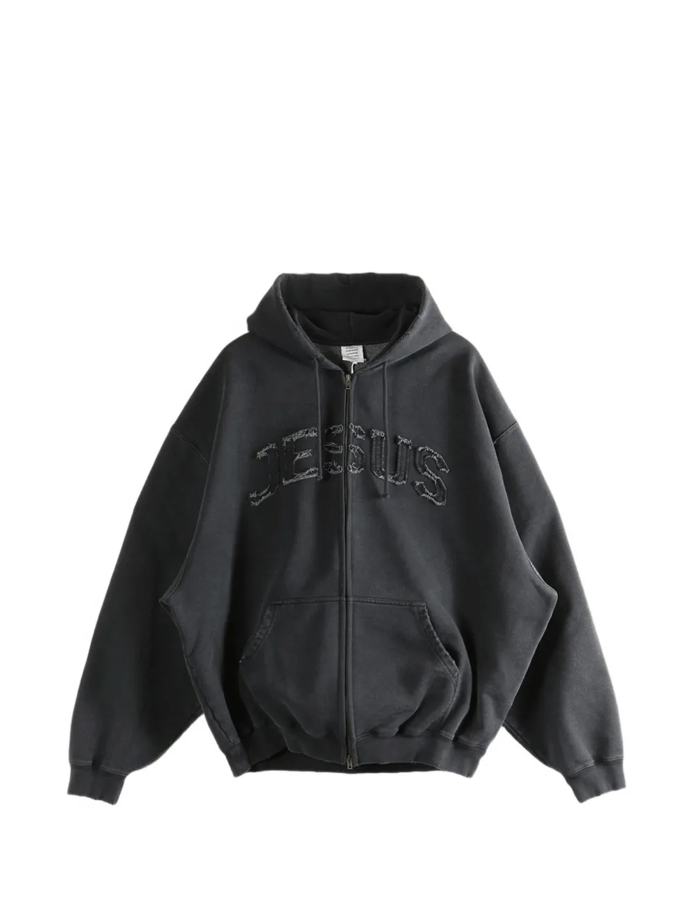 Толстовка на молнии Vetements, черный
Толстовка на молнии Vetements, черный