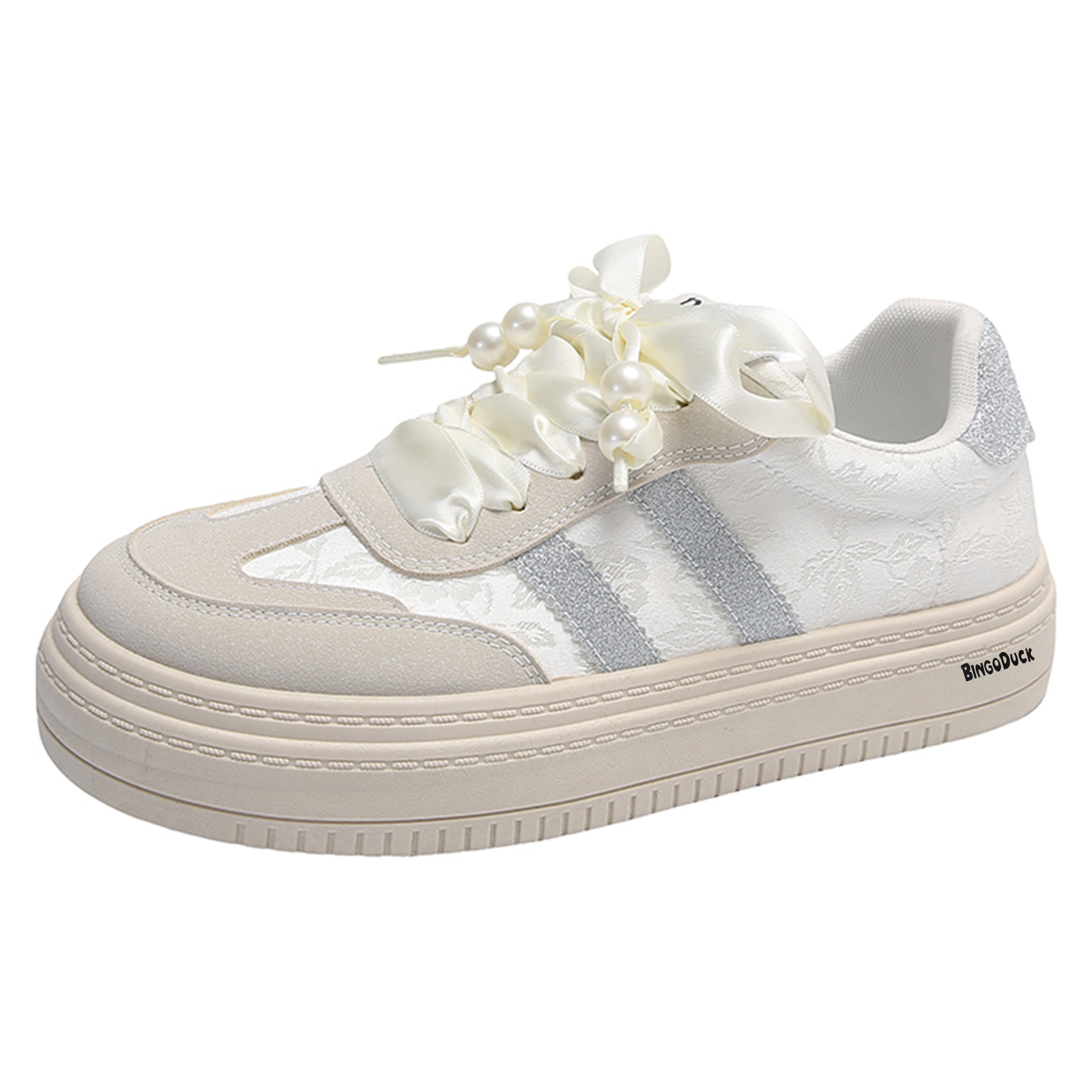 Низкие женские скейтерские кеды BINGO DUCK, бежевый
Низкие женские скейтерские кеды BINGO DUCK, бежевый