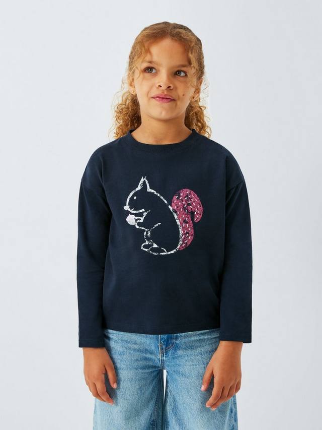 Детский топ с принтом белки John Lewis, Navy
Детский топ с принтом белки John Lewis, Navy