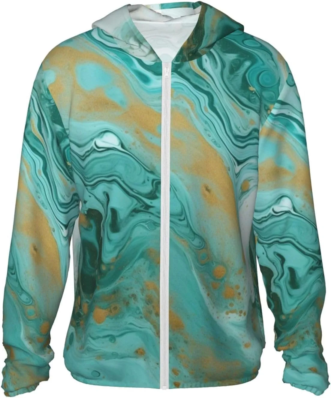 Мужская куртка с капюшоном UPF 50+ Teal and Gold Marble HJTRW
Мужская куртка с капюшоном UPF 50+ Teal and Gold Marble HJTRW