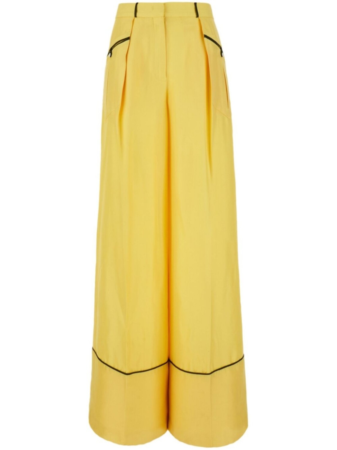 Шелковые брюки палаццо Bally, желтый
Шелковые брюки палаццо Bally, желтый
