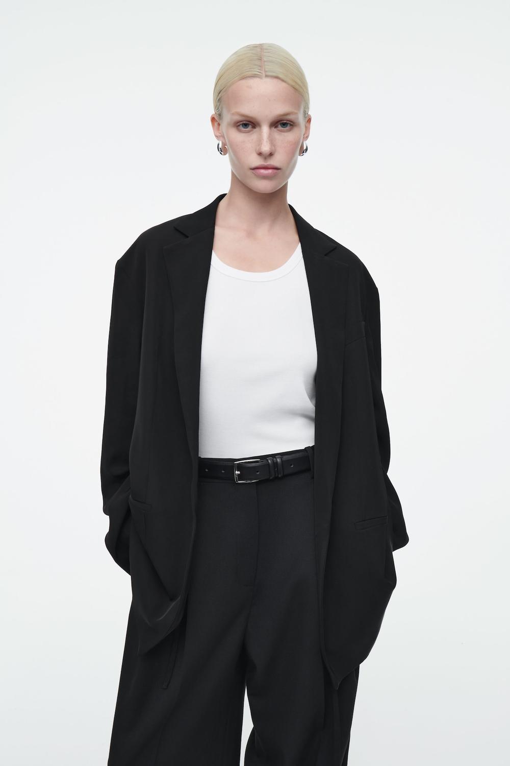 Пиджак оверсайз с завязкой COS, черный
Пиджак оверсайз с завязкой COS, черный