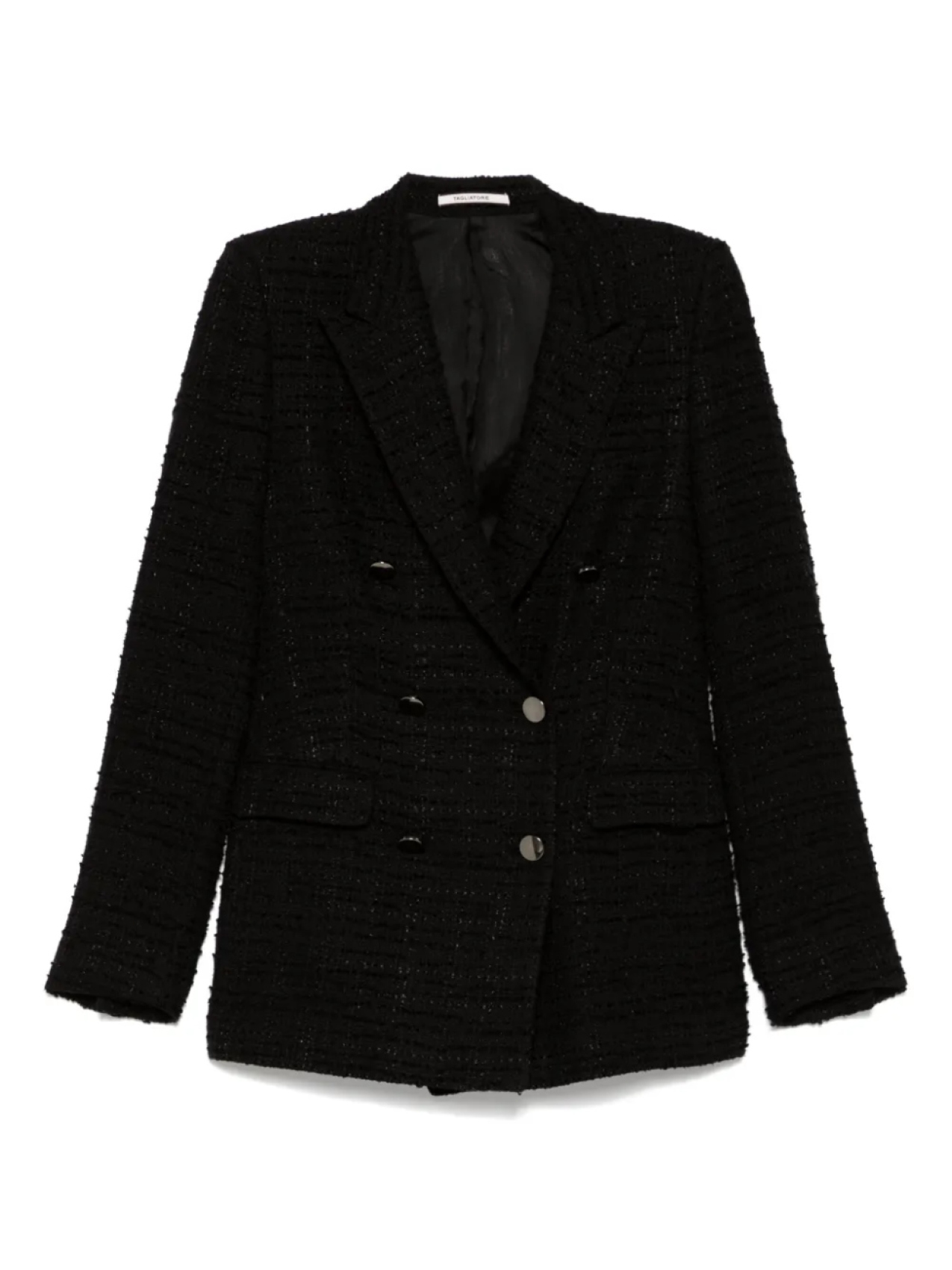 Твидовый блейзер Tagliatore, черный 
Твидовый блейзер Tagliatore, черный
