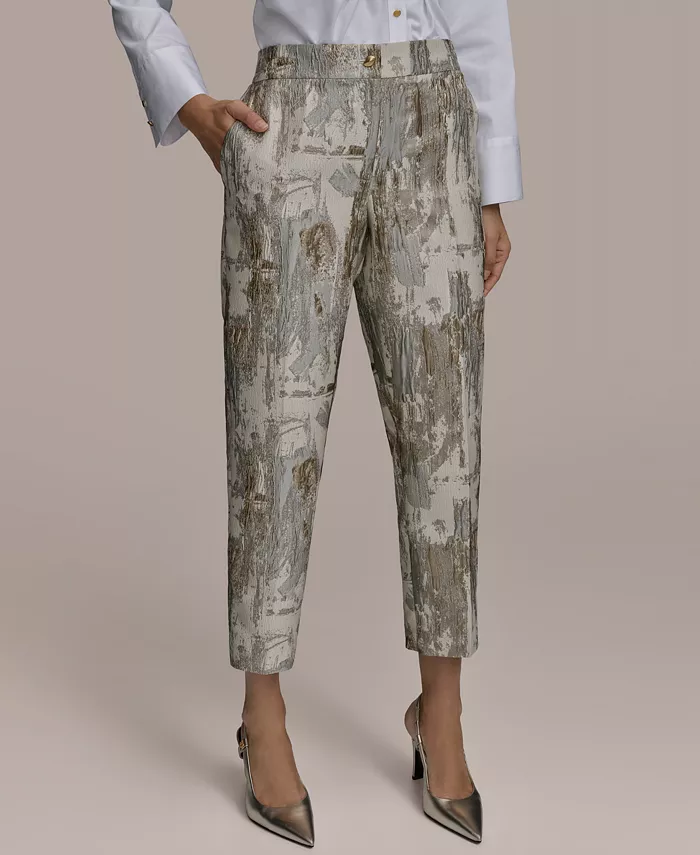 Женские брюки-дудочки с металлическим отливом Donna Karan New York, коричневый/бежевый
Женские брюки-дудочки с металлическим отливом Donna Karan New York, коричневый/бежевый