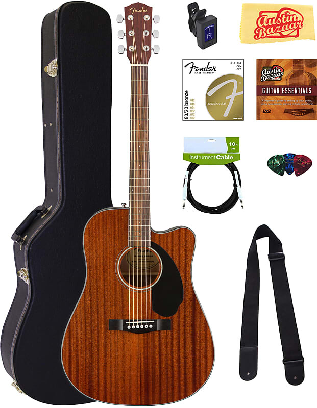 Акустическая гитара Fender CD-60SCE Solid Top Dreadnought Acoustic-Electric Guitar - All Mahogany w/ Hard Case
Акустическая гитара Fender CD-60SCE Solid Top Dreadnought Acoustic-Electric Guitar - All Mahogany w/ Hard Case