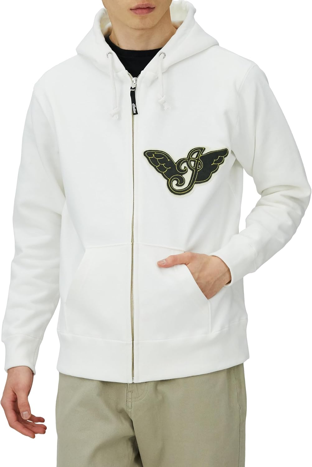 Индийская толстовка с капюшоном, плотная, на молнии, с фетровой нашивкой в виде пера Indian, белый
Индийская толстовка с капюшоном, плотная, на молнии, с фетровой нашивкой в виде пера Indian, белый