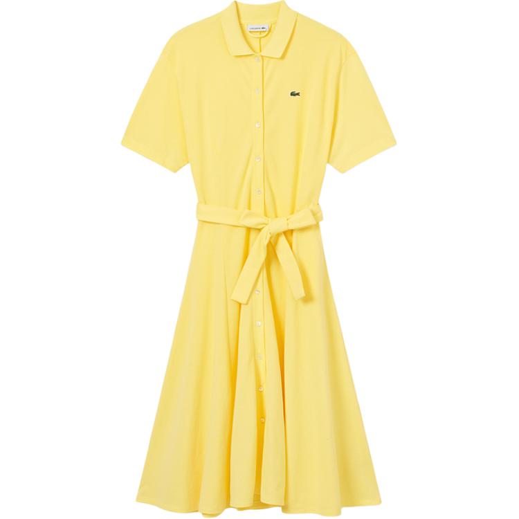 Пике платье-поло с расклешенным подолом LACOSTE, желтый
Пике платье-поло с расклешенным подолом LACOSTE, желтый