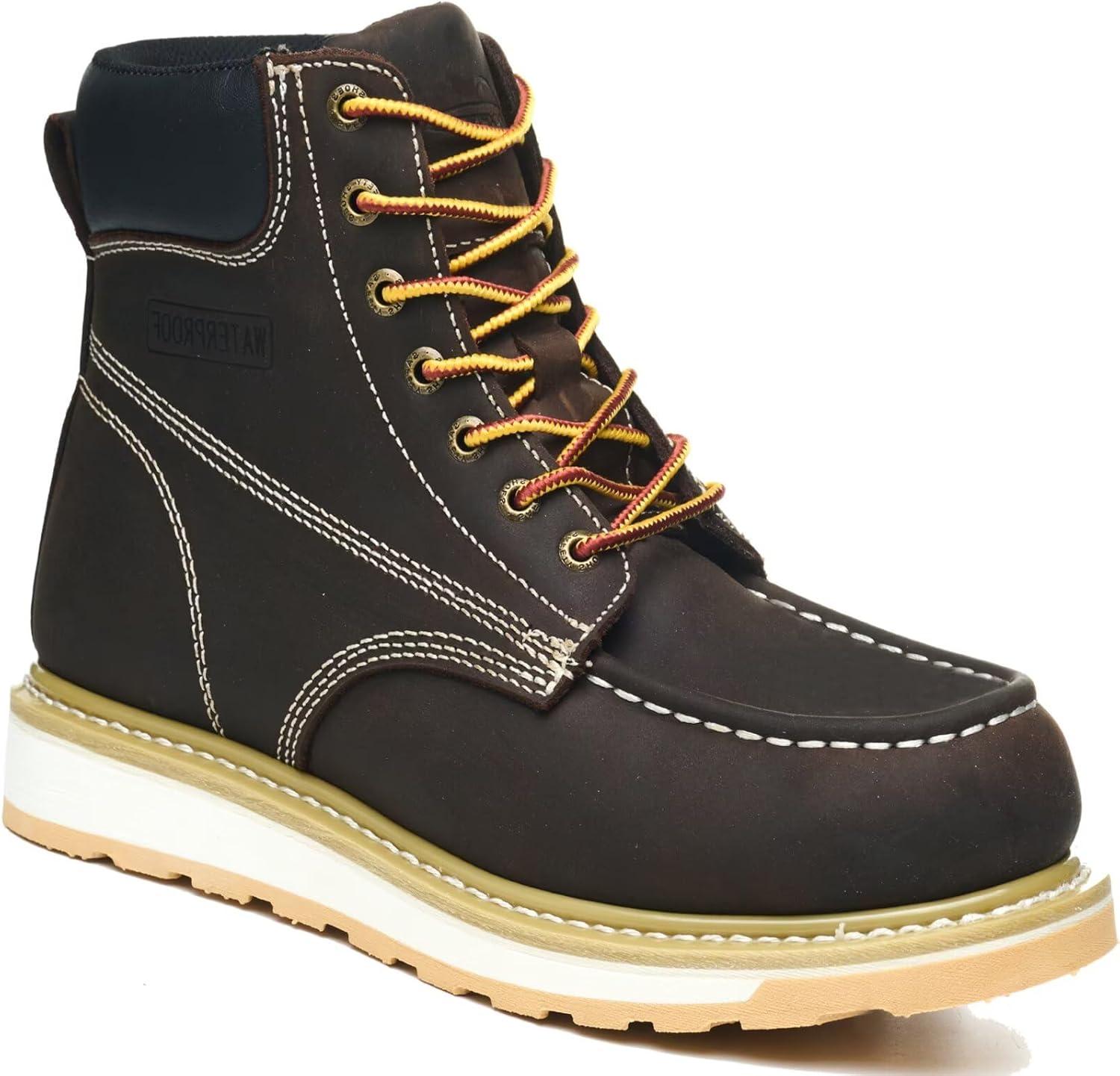 Ботинки AZXPROT для мужчин, 15 см с мягким носком, водонепроницаемые, скуфовые подошвы, удобная обувь для строительных работ, Bronze
Ботинки AZXPROT для мужчин, 15 см с мягким носком, водонепроницаемые, скуфовые подошвы, удобная обувь для строительных работ, Bronze