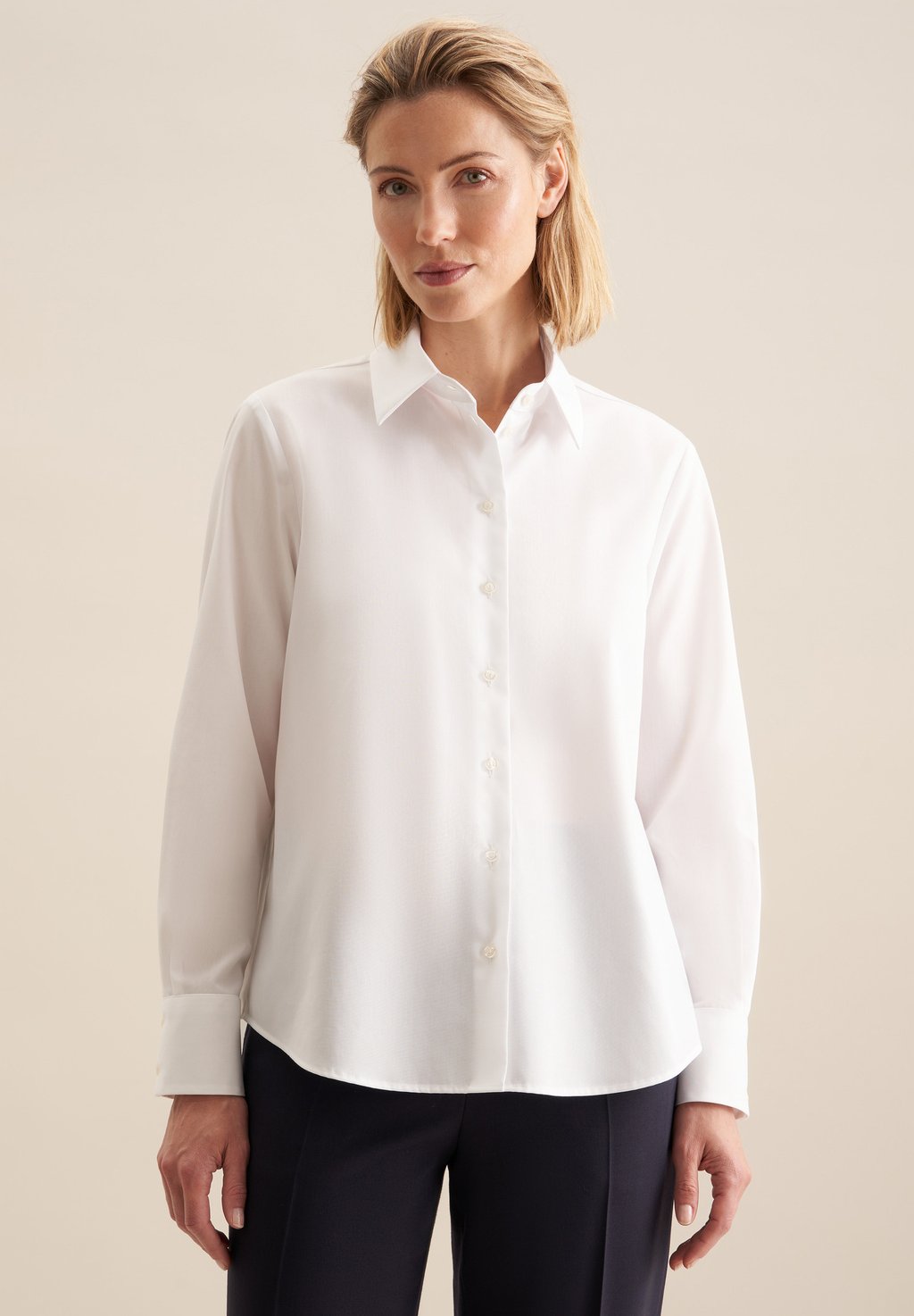 Блузка на пуговицах Seidensticker, белый
Блузка на пуговицах Seidensticker, белый