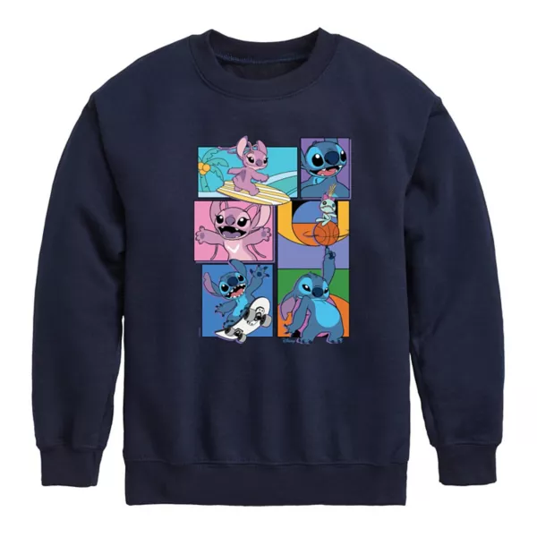 Спортивная флисовая толстовка Lilo & Stitch для мальчиков 8-20 лет с сетчатым принтом Disney, синий 
Спортивная флисовая толстовка Lilo & Stitch для мальчиков 8-20 лет с сетчатым принтом Disney, синий