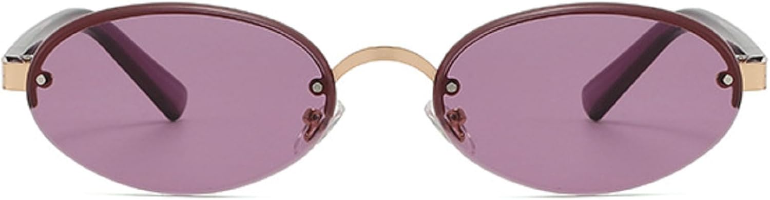 Ретро овальные солнцезащитные очки для женщин и мужчин 2025 года, модные маленькие солнцезащитные очки в золотистой металлической оправе с защитой от УФ-излучения UV400 mincl, Purple
Ретро овальные солнцезащитные очки для женщин и мужчин 2025 года, модные маленькие солнцезащитные очки в золотистой металлической оправе с защитой от УФ-излучения UV400 mincl, Purple