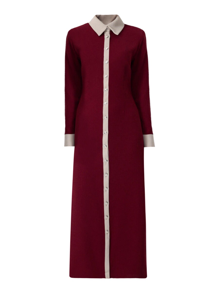 Платье-рубашка Touche Prive, бордовый
Платье-рубашка Touche Prive, бордовый
