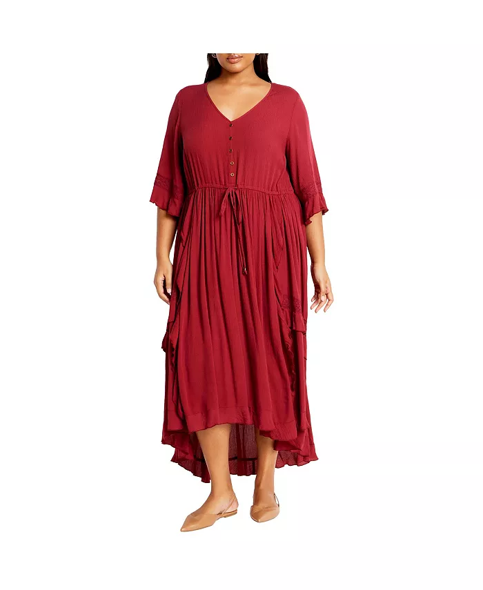 Платье Cadence больших размеров CITY CHIC, красный
Платье Cadence больших размеров CITY CHIC, красный