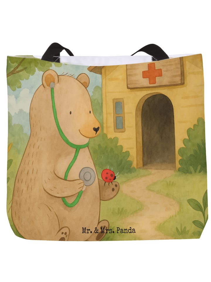 Mr. & Mrs. Panda Сумка-шоппер с изображением медведя и доктора, без надписи, белого цвета
Mr. & Mrs. Panda Сумка-шоппер с изображением медведя и доктора, без надписи, белого цвета