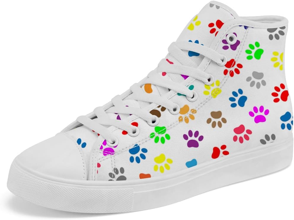 Кеды на высокой подошве с рисунком лапы, тканевые кроссовки на шнуровке, повседневная обувь для женщин и мужчин Chebing, белый
Кеды на высокой подошве с рисунком лапы, тканевые кроссовки на шнуровке, повседневная обувь для женщин и мужчин Chebing, белый